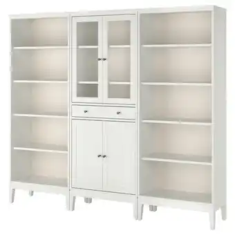 Ikea IdanÄs Storage combination w/glass doors, white, 96 1/8x15 3/8x83 1/8 offer