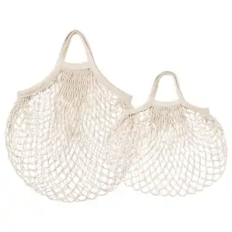 Ikea Kungsfors Mesh bag, set of 2, natural offer