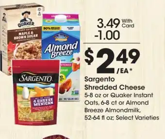 Kroger Sargento Shredded Cheese offer