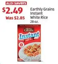 Aldi Earthly Grains Instant White Rice offer