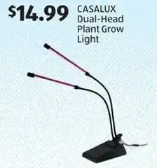 Aldi CASALUX Dual-Head Plant Grow Light offer