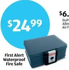 Aldi First Alert Waterproof Fire Safe offer