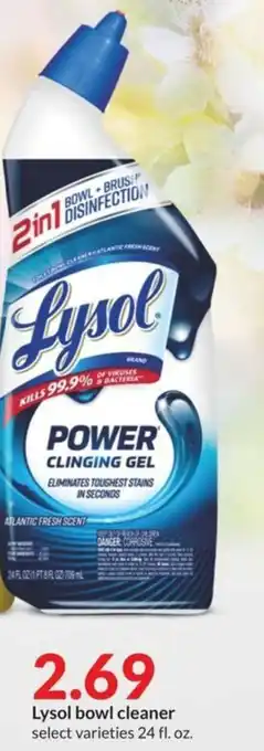 Hy-Vee Lysol bowl cleaner offer