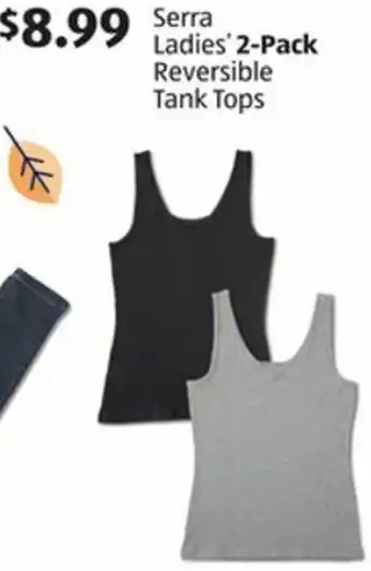 Aldi Serra Ladies 2-Pack Revesible Tank Tops offer