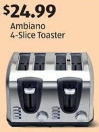 Aldi Ambiano 4-Slice Toaster offer