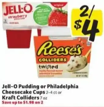 Winn Dixie Jell-O Pudding Or Philadelphia Cheesecake Cups Kraft Colliders offer