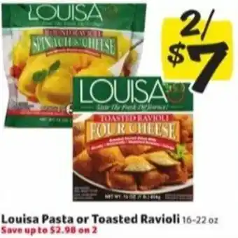 Winn Dixie Louisa Pasta Or Toasted Ravioli 16-22 oz offer