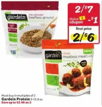 Winn Dixie Gardein Protein 9-13.8 oz offer