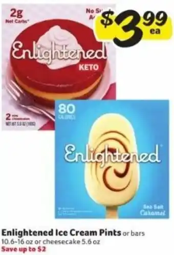 Winn Dixie Enlightened Ice Cream Pints offer