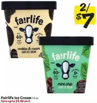 Winn Dixie Fairlife Ice Cream 14 oz offer