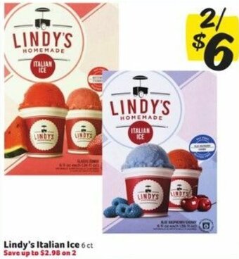 Winn Dixie Lindy's Italian Ice offer