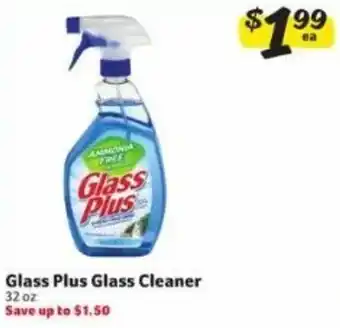 Winn Dixie Glass Plus Glass Cleaner 32 oz offer