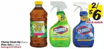 Winn Dixie Clorox Clean Up 32 Oz Or Pine-Sol 40-48 oz offer