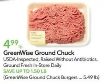 Publix GreenWise Ground Chuck offer