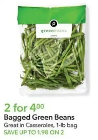 Publix Bagged Green Beans offer