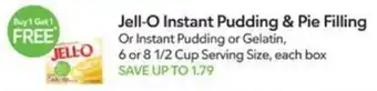 Publix Jell-O Instant Pudding & Pie Filling offer