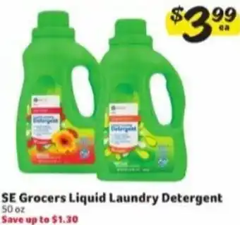 Winn Dixie SE Gricers Liquid Laundry Detergent 50 oz offer