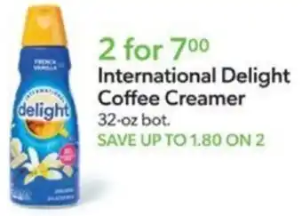 Publix International Delight Coffee Creamer offer