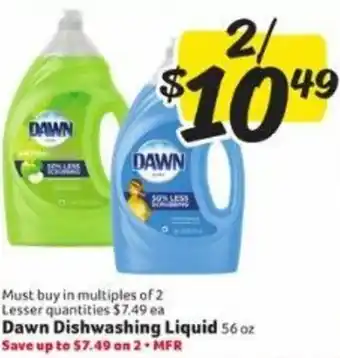 Winn Dixie Dawn Dishwashing Liquid 56 oz offer