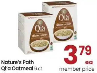 Safeway Nature's Path Qi'a Oatmeal offer
