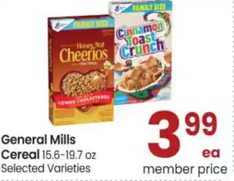 Safeway General Mills Cereal 15.6-19.7 oz offer