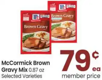 Safeway McCormick Brown Gravy Mix 0.87 oz offer
