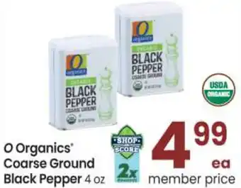 Safeway O Organics Coarse Ground Black Pepper 4 oz offer