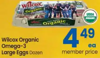 Safeway Wilcox Organic Omega-3 Large Eggs offer