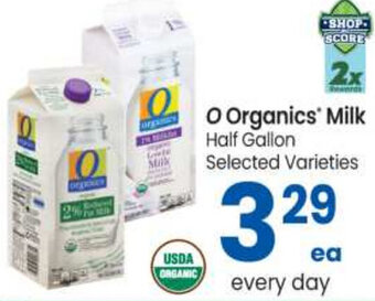 Safeway O Organics Milk offer