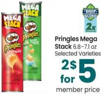 Safeway Pringles Mega Stack 6.8-7.1 oz offer