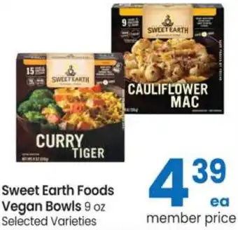 Safeway Sweet Earth Foods Vegan Bowls 9 oz offer