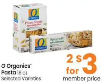 Safeway O Organics Pasta 16 oz offer