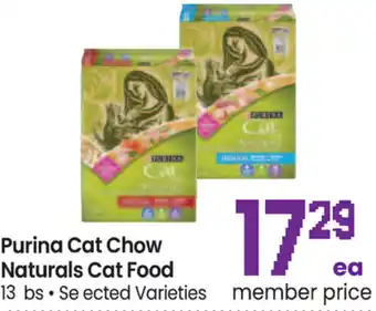 Safeway Purina Cat Chow Naturals Cat Food offer