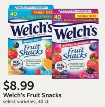 Fareway Welch's Fruit Snacks offer