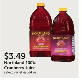 Fareway Northland 100% Cranberry Juice offer