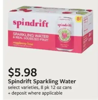 Fareway Spindrift Sparkling Water offer