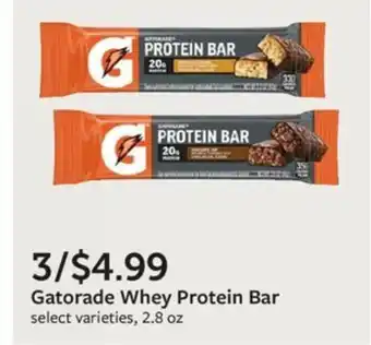 Fareway Gatorade Whey Protein Bar offer