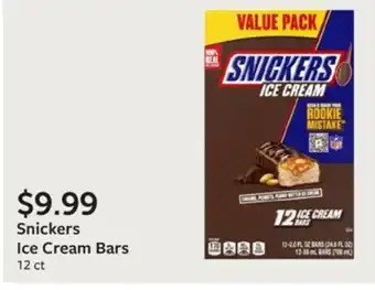 Fareway Snickers Ice Cream Bars offer