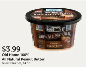 Fareway Old Home 100% All Natural Peanut Butter offer