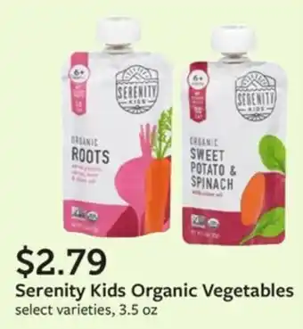 Fareway Serenity Kids Organic Vegetables offer