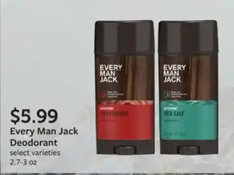 Fareway Every Man Jack Deodorant offer