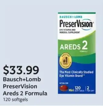 Fareway Bausch+Lomb PreserVision Areds 2 Formula offer