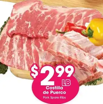 Arteagas Food Center Pork Spare Ribs offer
