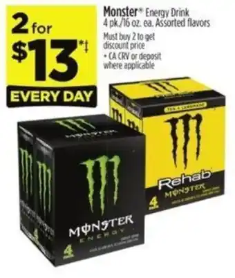 Dollar General Monster Energy Drink offer