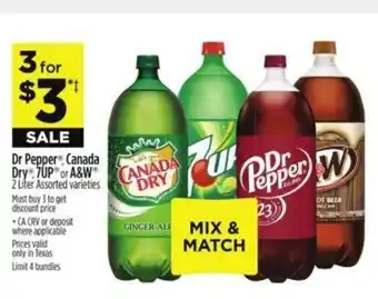 Dollar General Dr Pepper Canada Dry 7UP or A&W offer
