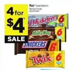 Dollar General Mars Snack Pack 6 ct. offer
