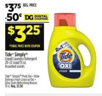 Dollar General Tide Simply offer