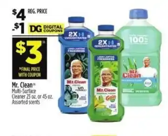 Dollar General Mr. Clean Multi-Surface Cleaner offer
