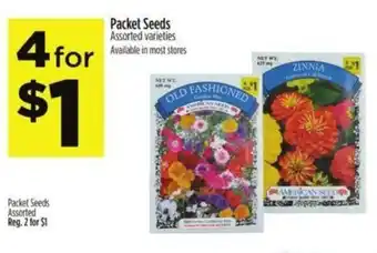 Dollar General Packet Seeds offer