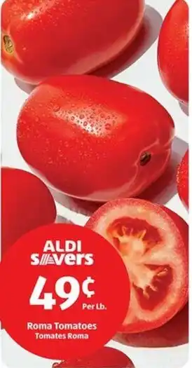 Aldi Roma Tomatoes offer